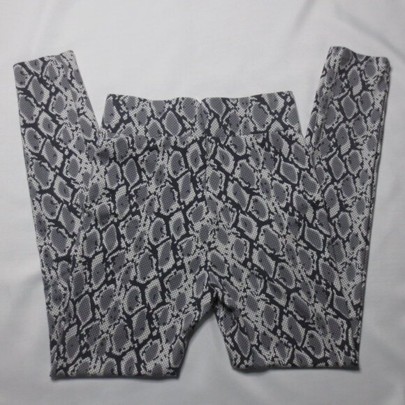 4/$14 GUESS womens PANTS gray YOGA leggings SNAKESKIN active HIGH-RISE SIZE M - Picture 6 of 11